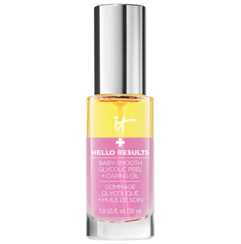 IT Cosmetics Hello Results Baby-Smooth Glycolic Acid Peel + Caring Oil IT Cosmetics Hello Results Baby-Smooth Glycolic Acid Peel + Caring Oil discontinued